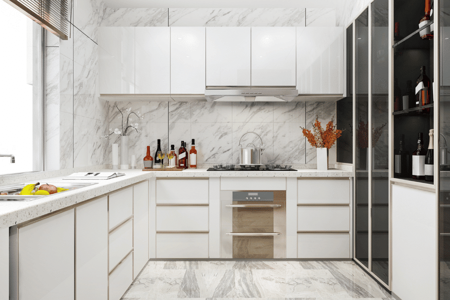 piso para cozinha